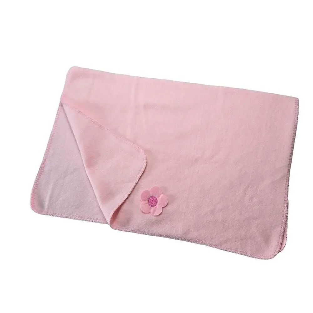 Vintage fleece Baby blanket,  32x34"
